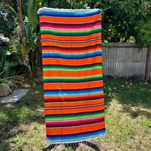 NEW Authentic Mexican Serape Blanket Throw Textile
